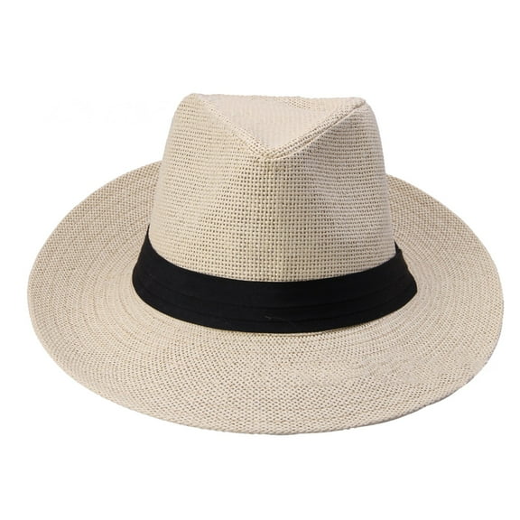 Golf Tournament Hat - PGA Style Performance Cap Unisex Fashion Solid Color British Sun Hat Wide Brim Straw Hat Adult Jazz Straw Hat Jazz Hat