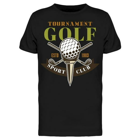 Golf Tournament. Sticker T-Shirt Men -Image by Shutterstock, Male x-Large