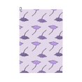 thumbnail image 1 of Golf Towel, purple Stingray Fish Cute Dots Microfiber Waffle Golf Towels for Golf Bag with Carabiner Clip Golf Rag 24x16in, 1 of 8