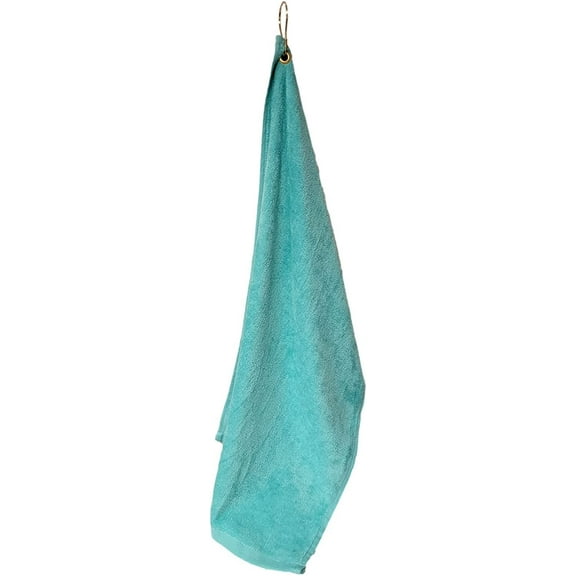 Golf Towel with Clip Aqua