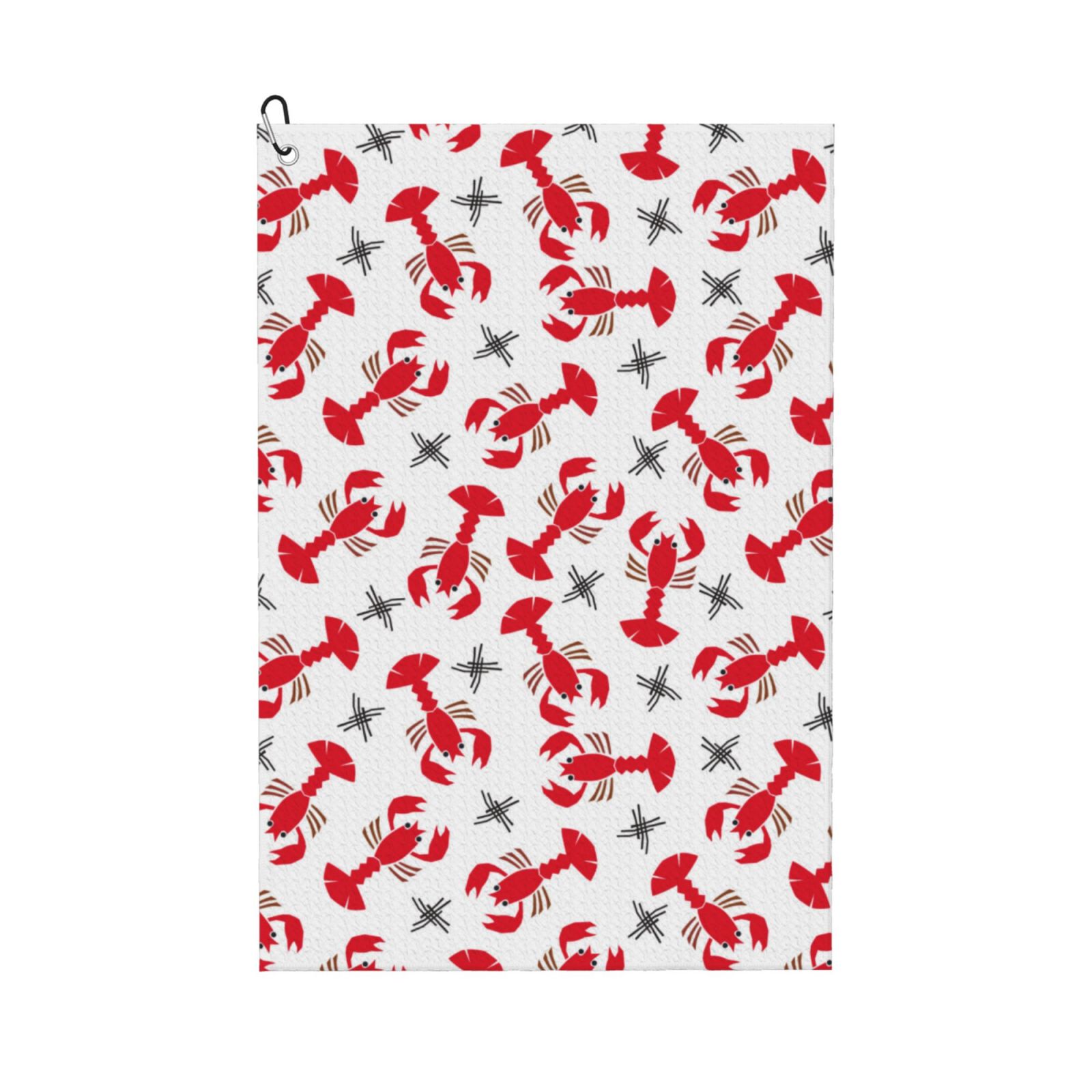 Golf Towels for Golf Bags For Men Women Shrimp No.9055 24x16in Golf