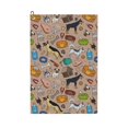 thumbnail image 1 of Golf Towels for Golf Bags For Men Women - colorful Dog Cute 24x16in Absorbent Quick Drying Golf Towel for Cleaning Golf Ball Club Golf Bag Accessories with Carabiner, 1 of 8