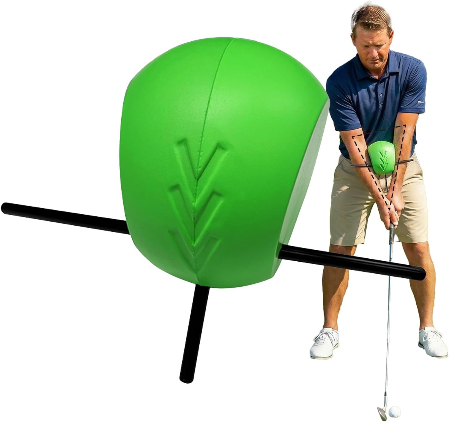 Golf Training Aid Ball - Compression Golf Connection Ball Between Arms ...