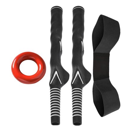 Golf Training Aid Swing Armband Weight Value Set, Golf Trainer Posture Correction Practice Alignment for Golf Beginner 4PCS Black