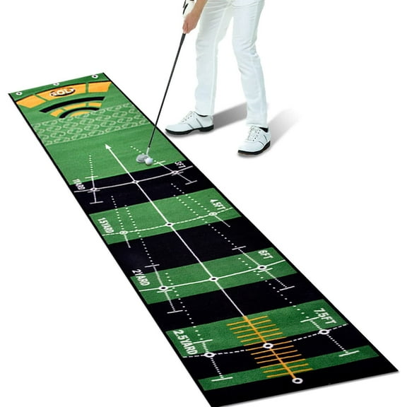 Golf Training Mat 50x300cm - Portable Anti-Slip Putting Green For Home, Office & Outdoor Practice