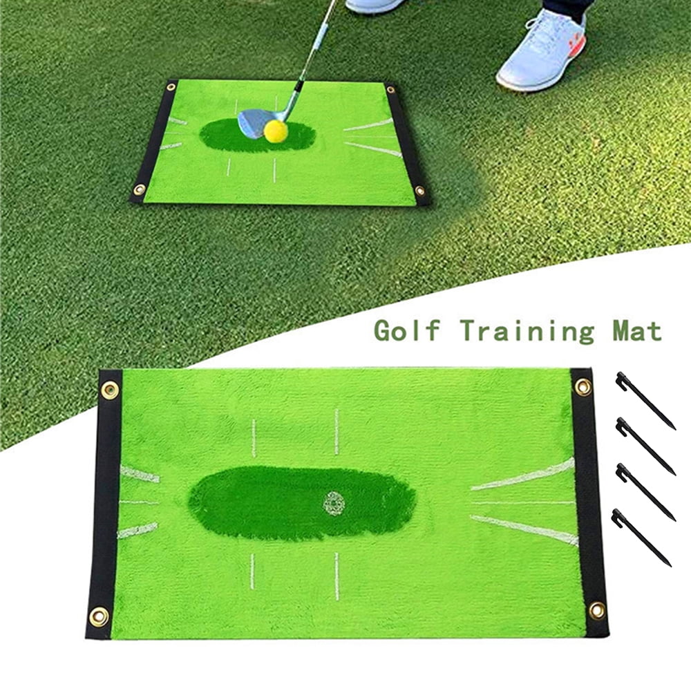 Golf Training Mat, HOTBEST Golf Training Batting Practice Mat, Swing