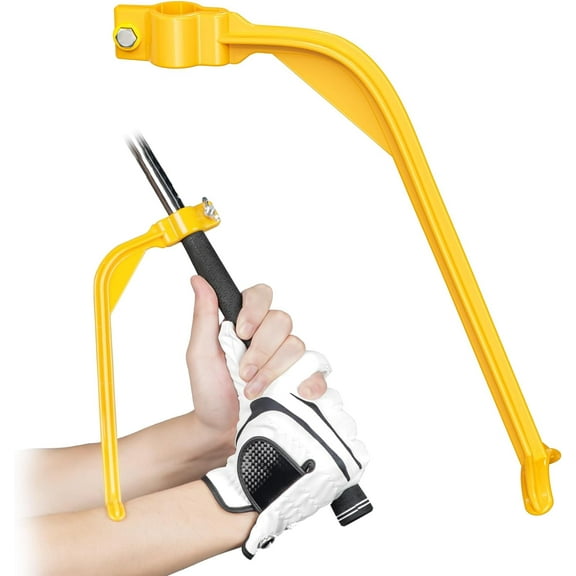 Golf Training Wrist Hinge Golf Swing Training Aid Swing Correcting Trainer Tool for Golfers Beginners Arm Elbow Posture Teaching Accessory for Golf Club Practice