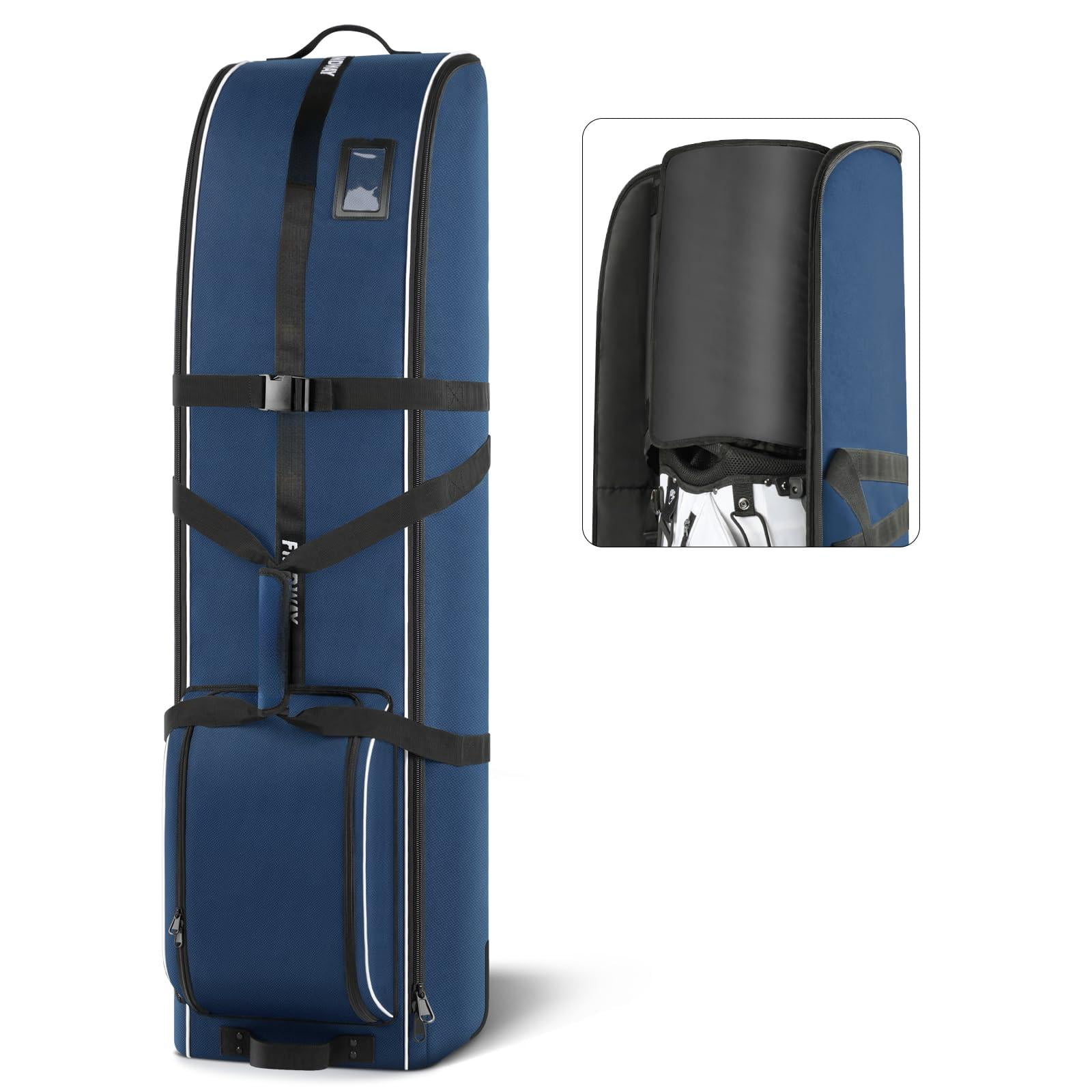 Golf Travel Bag For Airlines 900d Heavy Duty Oxford Case With Wheels  Cover Club Protector Liner Men Women