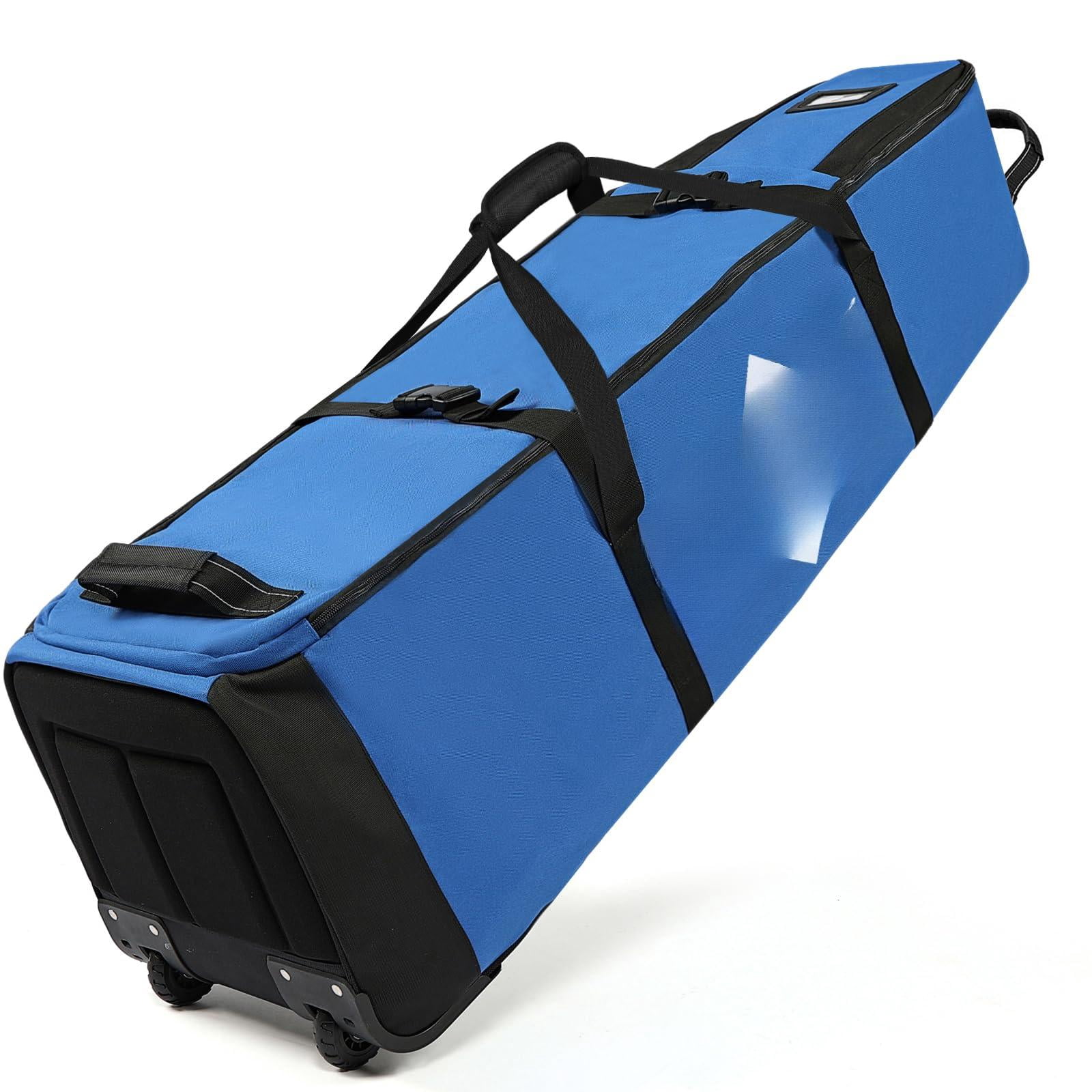 Golf Travel Bag  Full-open Protective & Wheeled Airline-approved Case For Clubs Cart&standbag Soft-sided Waterproof Cover Made Of Heavy Duty Oxford