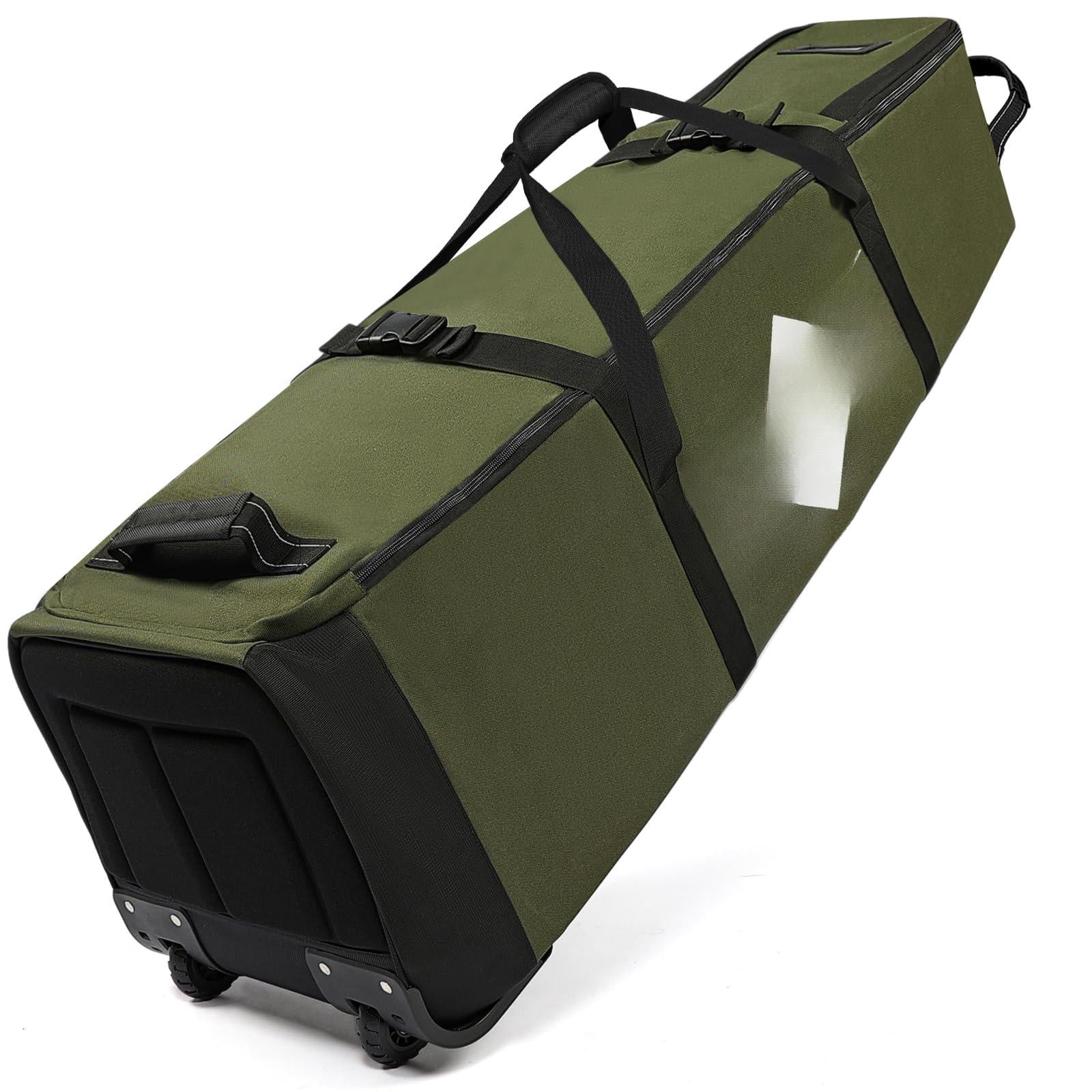 Golf Travel Bag  Full-open Protective & Wheeled Airline-approved Case For Clubs Cart&standbag Soft-sided Waterproof Cover Made Of Heavy Duty Oxford