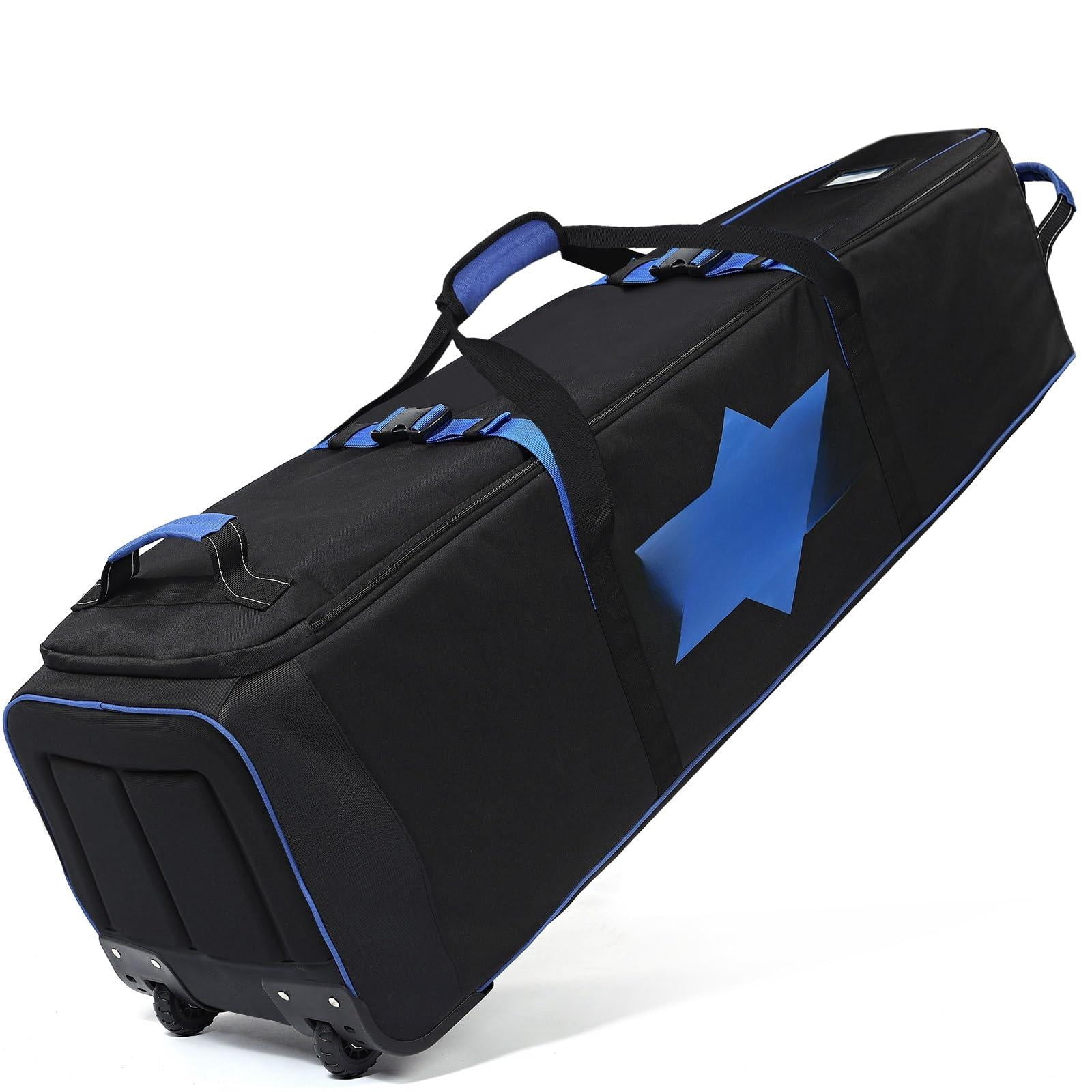 Golf Travel Bag  Full-open Protective & Wheeled Airline-approved Case For Clubs Cart&standbag Soft-sided Waterproof Cover Made Of Heavy Duty Oxford