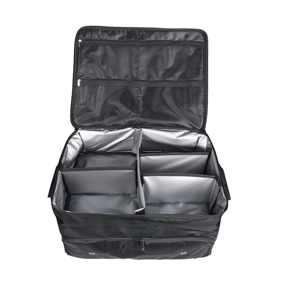 Golf Trunk Organizer Golf Trunk Storage Portable Multipurpose Collapsible 2 Layer Travel Bag Locker Bag for Clothes, Golfer Gifts