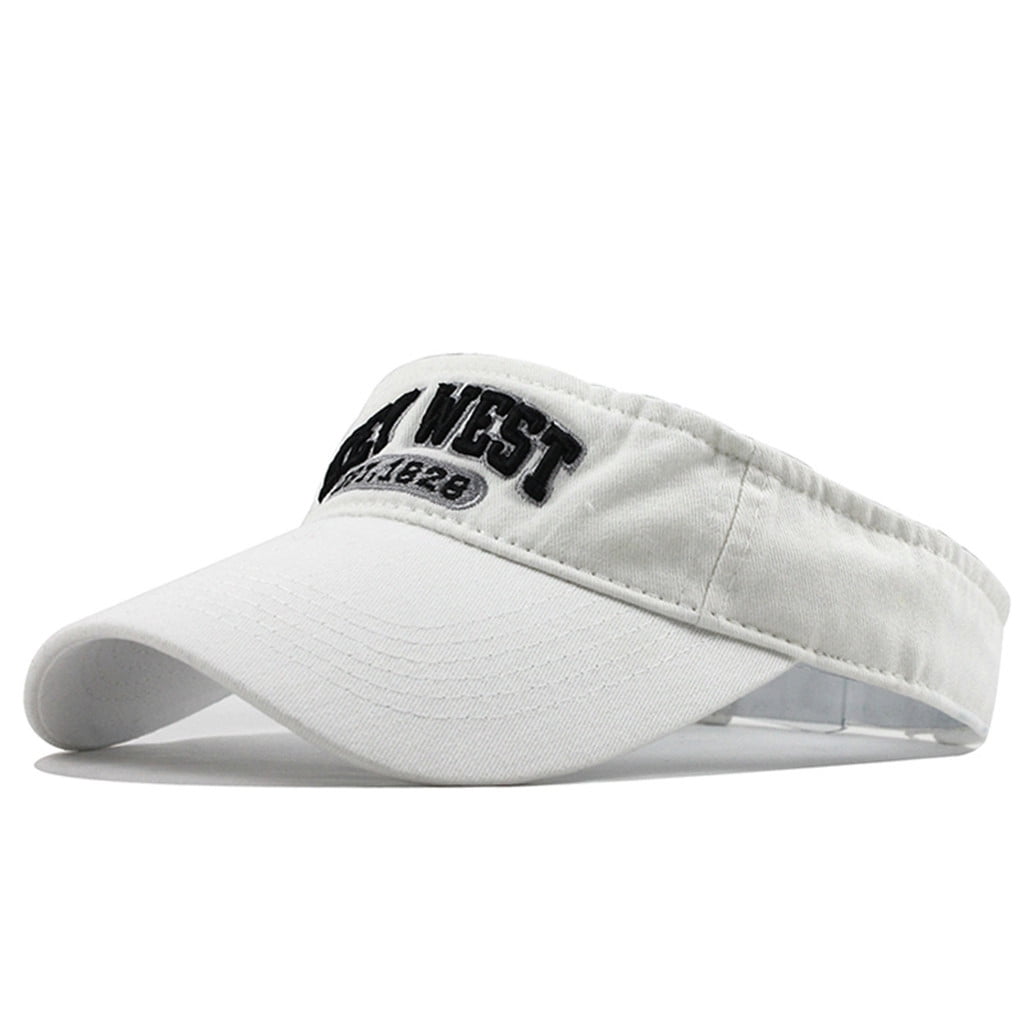 Golf Visors For Men Uni Empty Top Sun Hat Washed Canvas Visor Outdoor