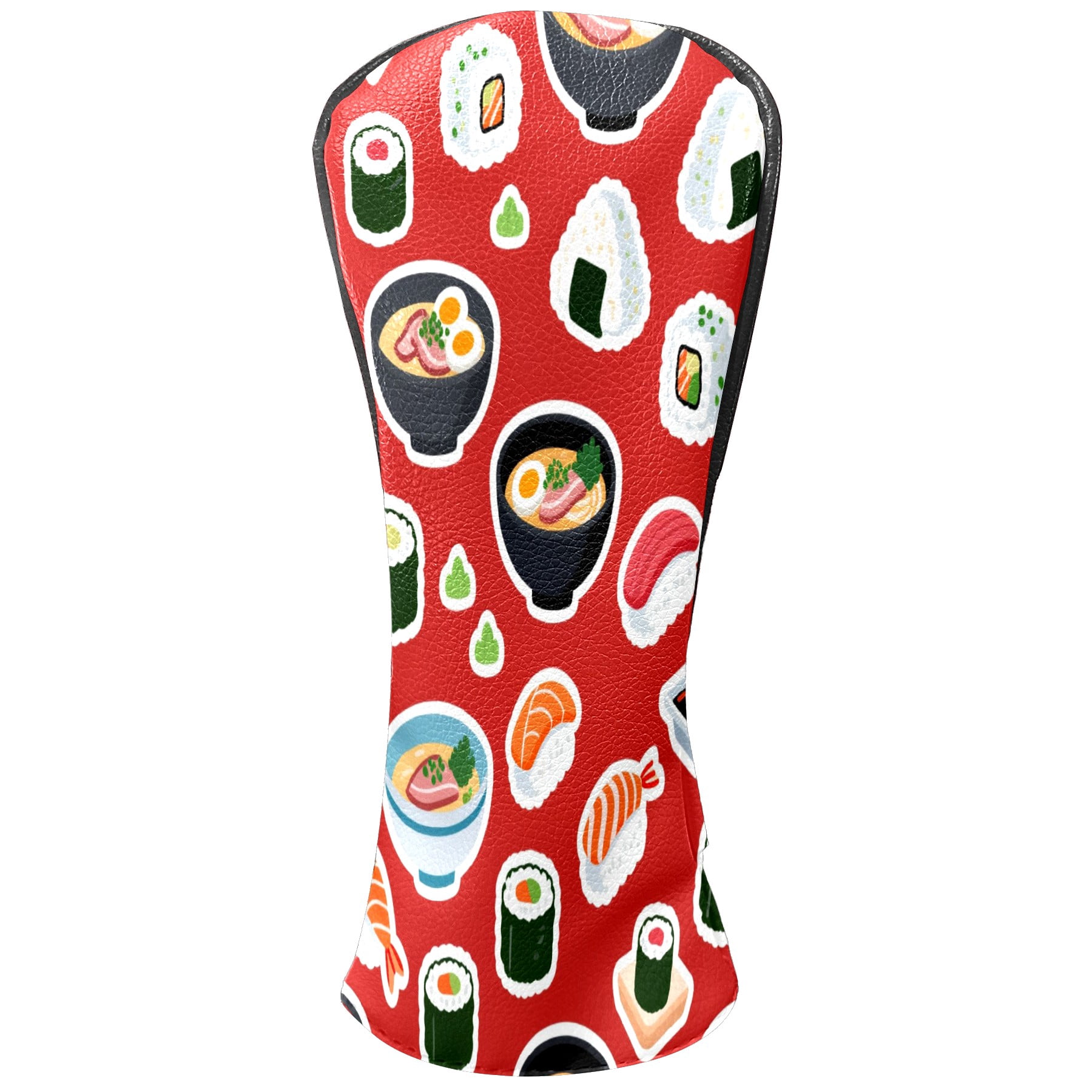 Golf Club Head Cover Waterproof Leather Golf Accessories HeadCovers Set Driver Headcover for Women Men Sushi Feast