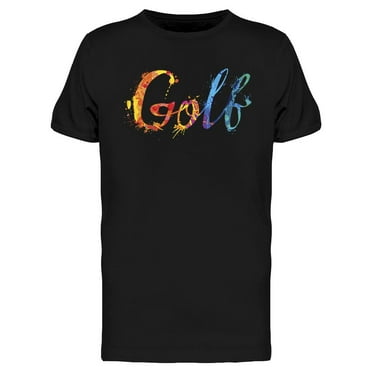 Golf Watercolor Style T-Shirt Men -Image by Shutterstock, Male 3X-Large