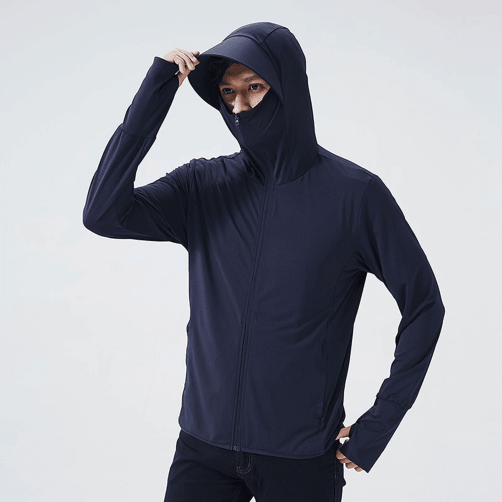 Golf Windbreaker Sun Protection Clothing Upf 50 Uv Block Hood Thin