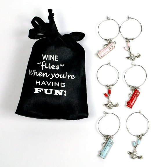 Golf Wine Charms- Glass - Golf Charms for Wine Glasses