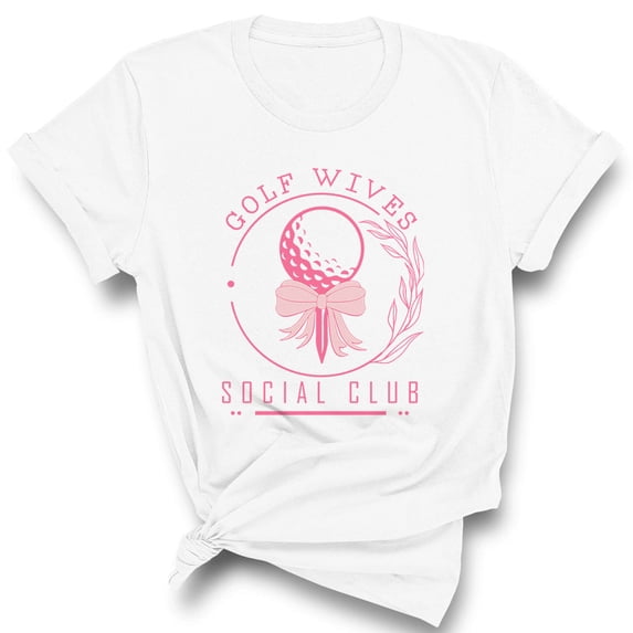 Golf Wives Social Club Shirt Unisex Large White