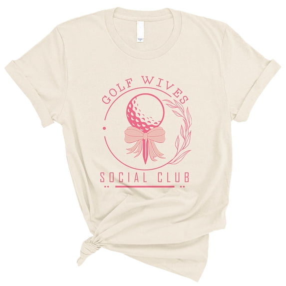 Golf Wives Social Club Shirt Unisex X-Large Natural