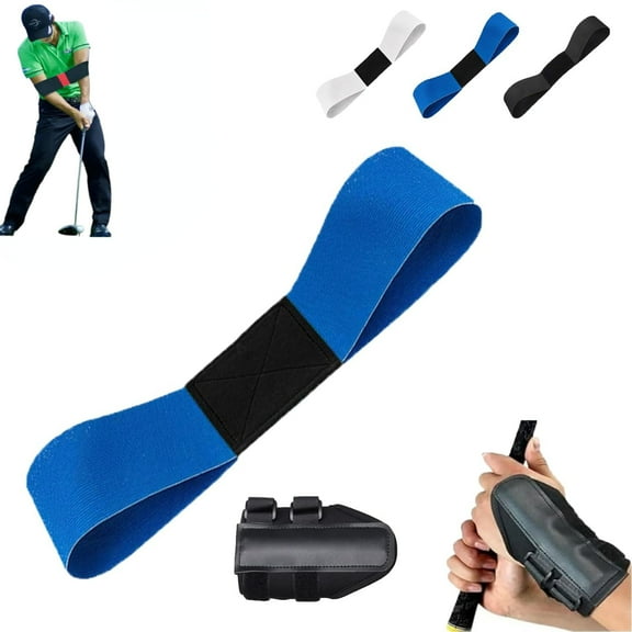 Golf Wrist Correction Trainer & Arm Band Set, Golf Arm Band Training Aid, Golfs Wrist Training Aids, Practice Aid Trainer to Improve Consistency for Beginner