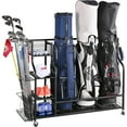 thumbnail image 1 of Golf bag storage 4 Golf Bag Organizer Garage Storage, Extra Large Golf Bag Storage Rack for Golf Bag, Golf Clubs and Golf Accessories, Golf Storage for Garage, Golf Clubs, Basement, 1 of 5