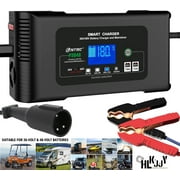 Golf cart Battery Charger, 48V 13A and 36V 18A Trickle Battery Charger,48 Volt cart Golf Charger,for 48 Volt Club Golf Car,Lithium,LiFePO4,Lead-Acid AGM/Gel/SLA..Battery Charger,3 Pin Round Plug
