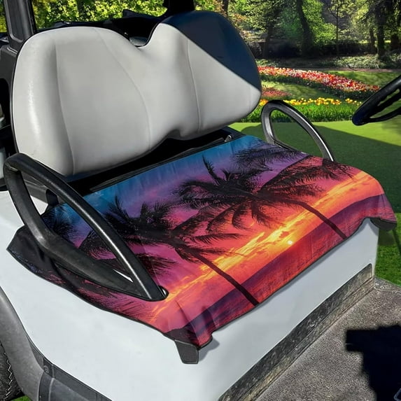 Golf cart seat towel blanket cover, suitable for golf cart towel accessories, unique pattern, perfect gift for female golfers