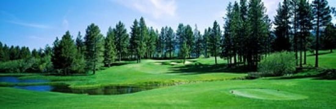 Golf course Edgewood Tahoe Golf Course Stateline Douglas County Nevada USA Canvas Art - Panoramic Images (18 x 6)