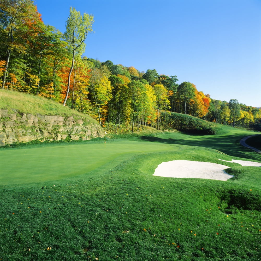 Golf course Raven Golf Club Snowshoe Pocahontas County West Virginia USA Canvas Art - Panoramic Images (24 x 24)