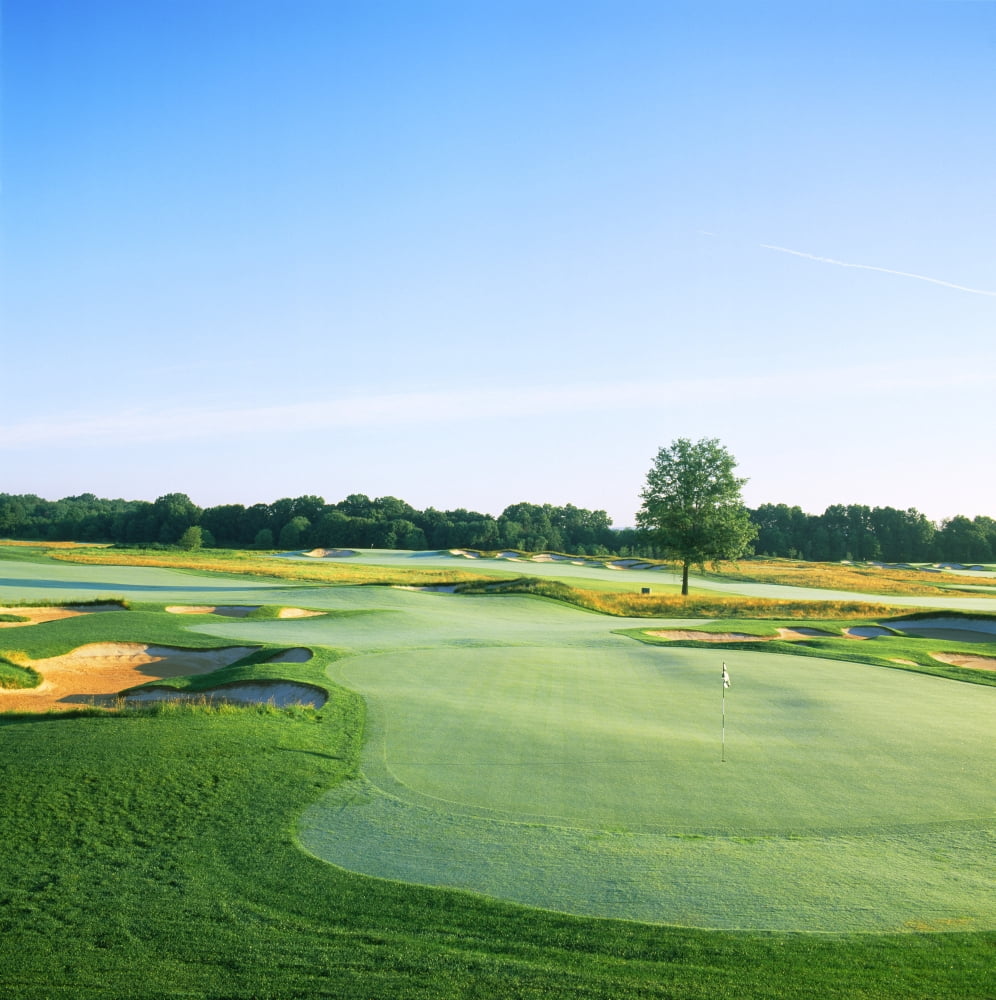 Golf course Royce Brook Golf Club West Course Somerville Somerset County New Jersey USA Canvas Art - Panoramic Images (24 x 24)
