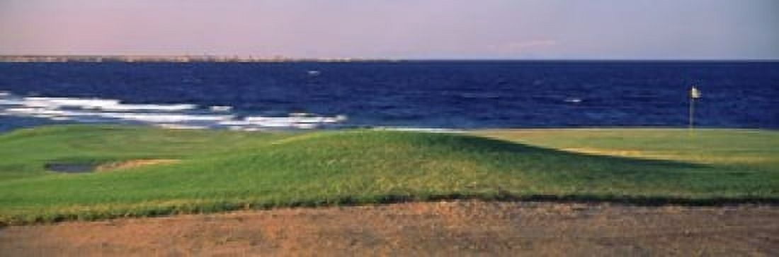 Golf course at dusk The Cascades Golf And Country Club Soma Bay Hurghada Egypt Canvas Art - Panoramic Images (18 x 6)