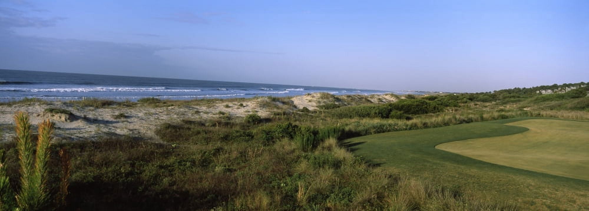 Golf course at the seaside Kiawah Island Golf Resort Kiawah Island Charleston County South Carolina USA Canvas Art - Panoramic Images (27 x 9)