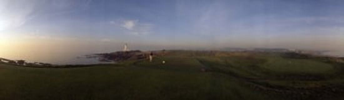 Golf course with a lighthouse in the background Turnberry South Ayrshire Scotland Canvas Art - Panoramic Images (15 x 5)