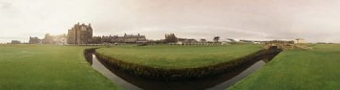 Golf course with buildings in the background The Royal and Ancient Golf Club St Andrews Fife Scotland Canvas Art - Panoramic Images (21 x 6)