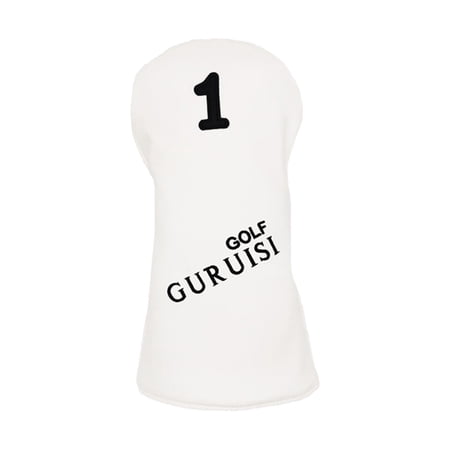 Golf covers for head 1, 3, 5 UT Putter Sleeve Driver and Head Covers - White 1 37x15cm