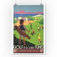 thumbnail image 1 of Golf de la Soukra Tunis Vintage Poster (artist: Broders, Roger) France c. 1932 (9x12 Art Print, Wall Decor Travel Poster), 1 of 1