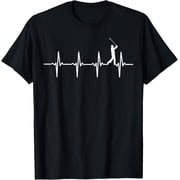 Golf heartbeat t-shirt for golfers T-Shirt