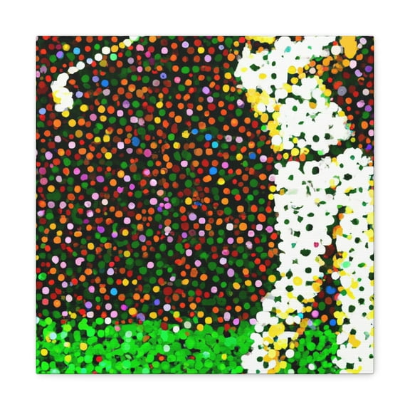Golf in Pointillism - Canvas