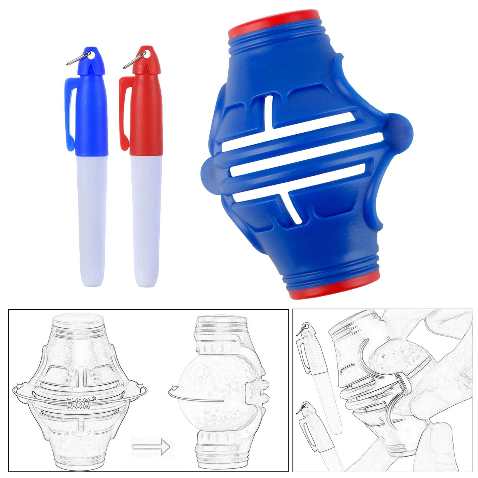 Golf r, Golf Ball Alignment Marker, Ball Identifier, 3 Line, Golf Ball