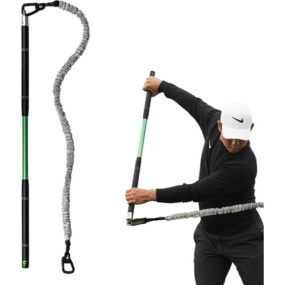 GolfF Swing Trainer – Golf Fitness & Training System for Strength, Flexibility & Swing Power – Includes Membership & Premium Training Bar for Golf-Specific Workouts