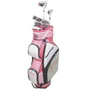 GolfGirl FWS3 Ladies Petite Clubs Set with Cart Bag, All Graphite, Right Hand, Pink