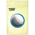 thumbnail image 1 of Golfball Golf Ball Sport on Blue Pinback Button Pin Badge, 1 of 2