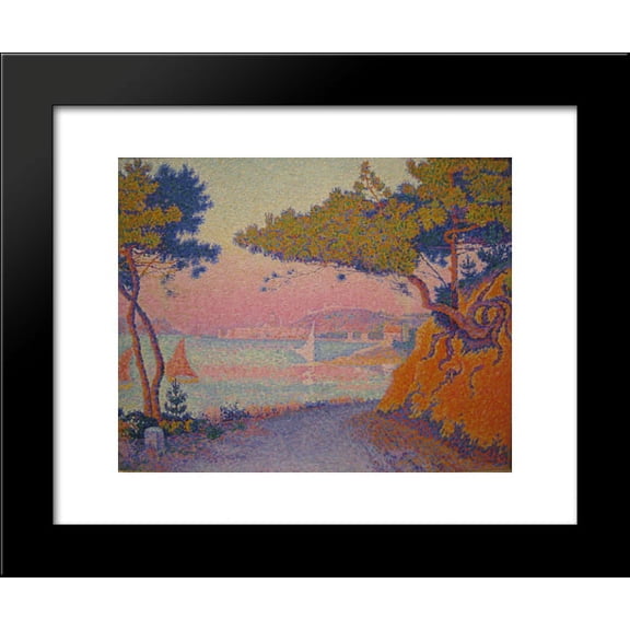 Golfe Juan 20x24 Framed Art Print by Paul Signac