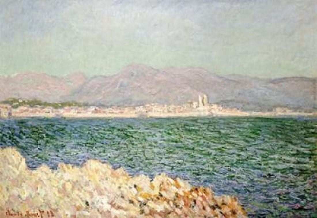 Golfe dAntibes Canvas Art - Claude Monet (20 x 28)