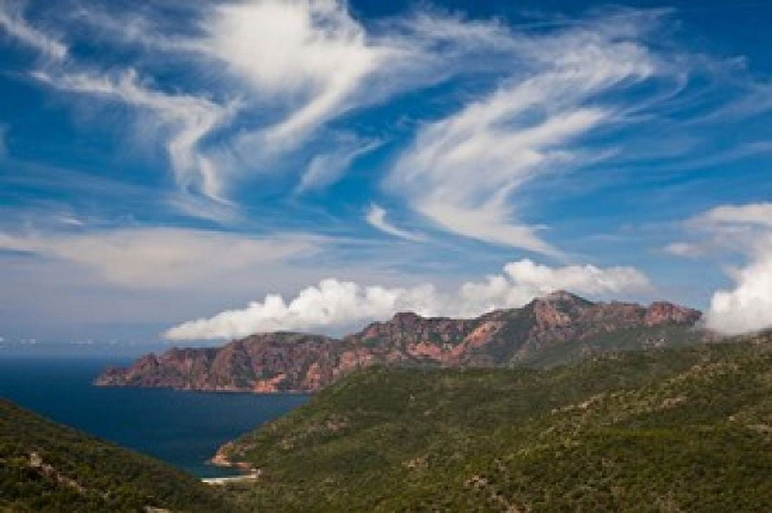 Golfe de Girolata Gulf Canvas Art - Walter Bibikow DanitaDelimont (28 x 19)