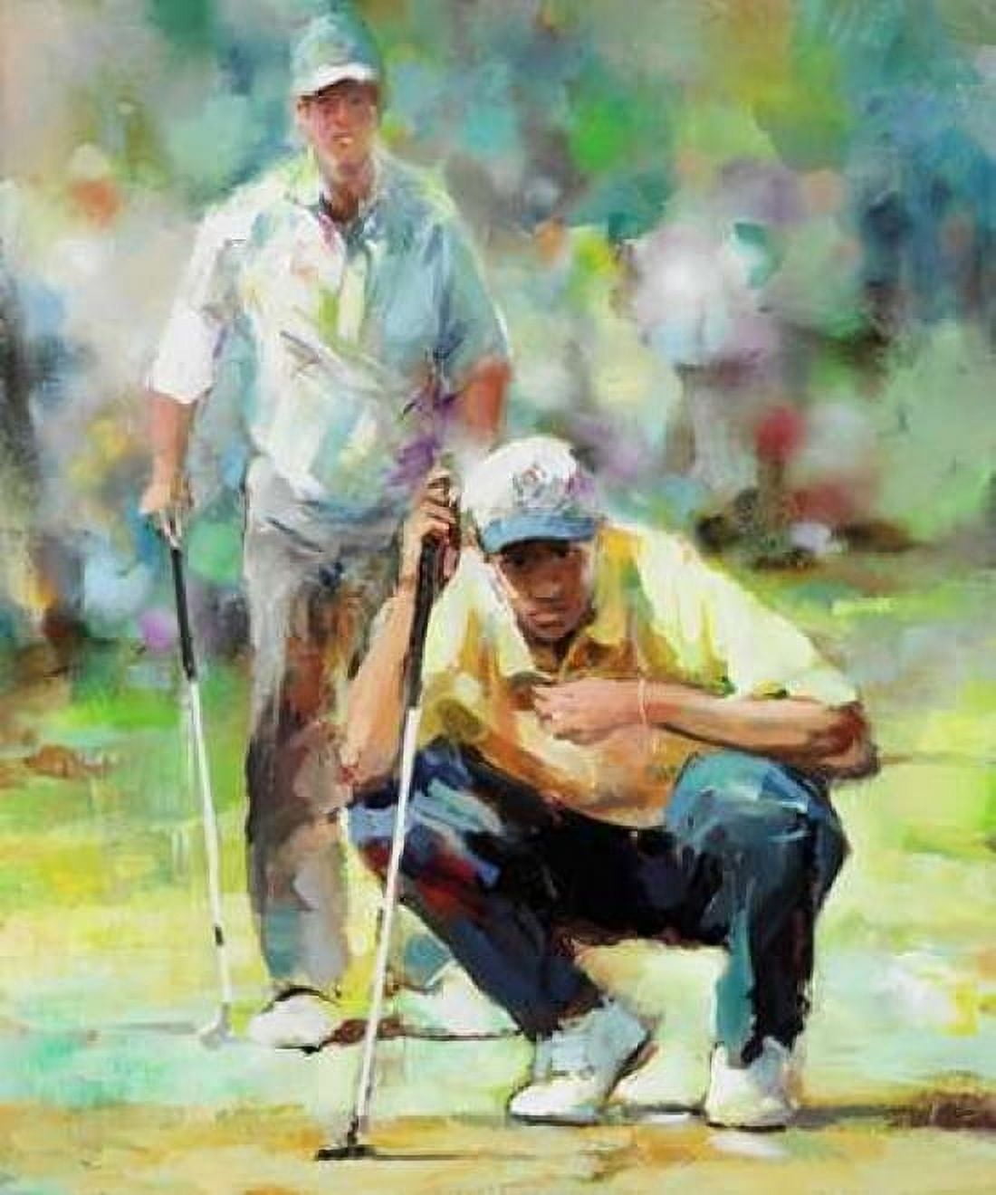 Golfer Canvas Art - Willem Haenraets (20 x 24)