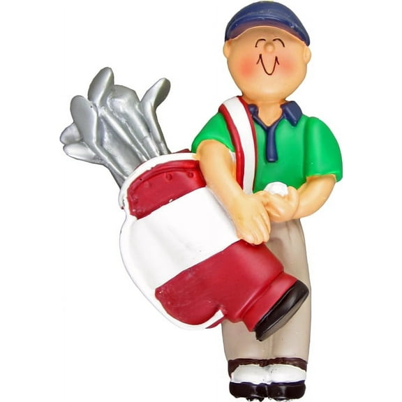 Golfer Male Personalized  Christmas Ornament DO-IT-YOURSELF