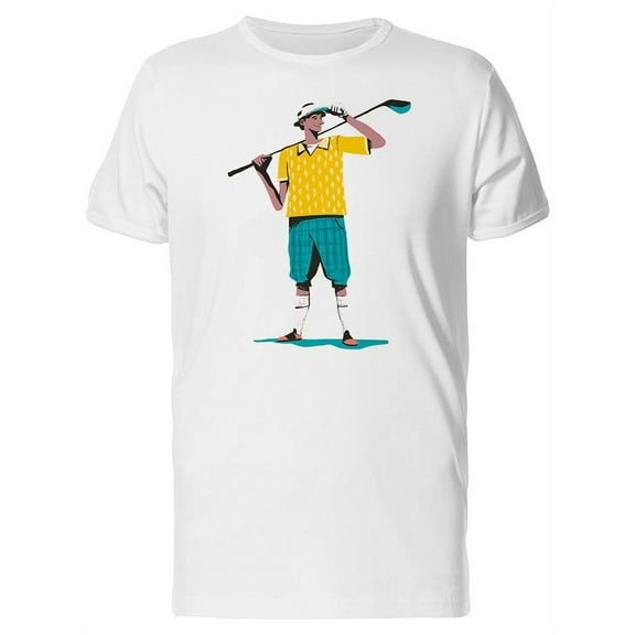 Golfer Staring Into Distance Tee Men's -Image by Shutterstock