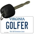 thumbnail image 1 of Golfer Virginia State License Plate Tag Key Chain KC-10138 3" x 1.5" Key Chain (KC), 1 of 1