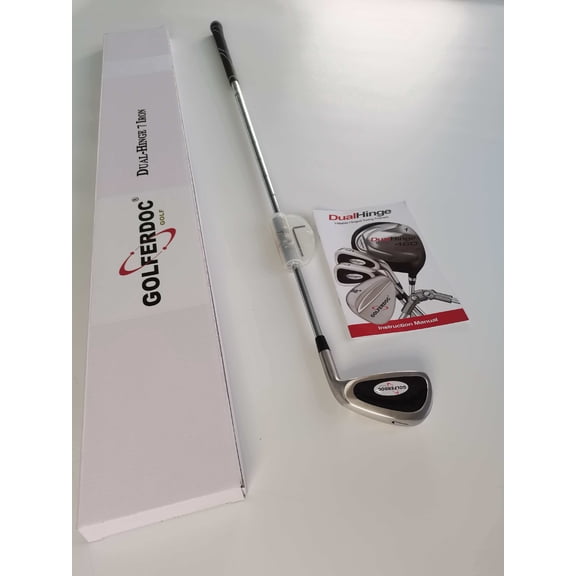 GolferDoc 7 Iron Golf Club with Dual Hinge -Training Aids Golf Swing Trainer Men Right Hand